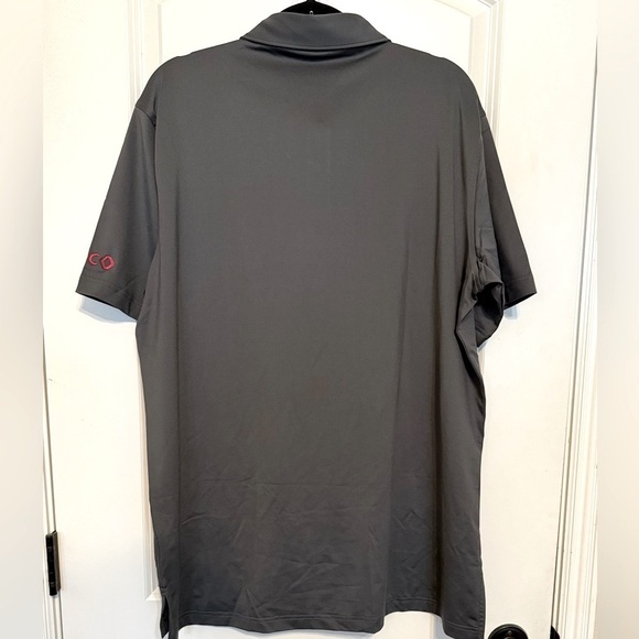 Peter Millar Gray Polo Shirt Classic Style CIBC Logo on sleeve - Picture 7 of 7